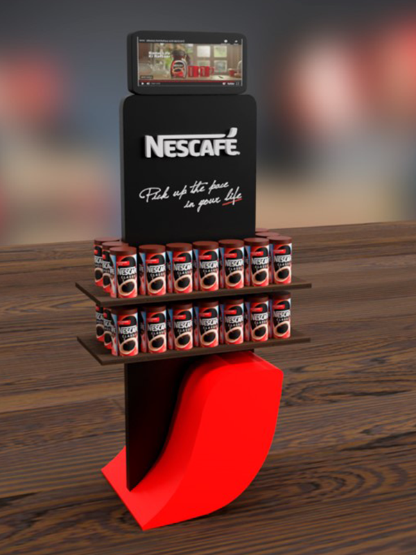 Nescafé prodajni displej iz kampanje #PickUpThePace — 3D dizajn i izrada